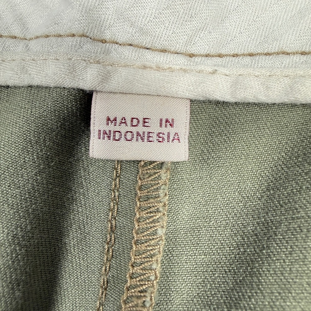 Wallace & Barnes Officer Chino Pant Mens 32x32 Sage Green Field Cotton Trousers - Picture 5 of 13